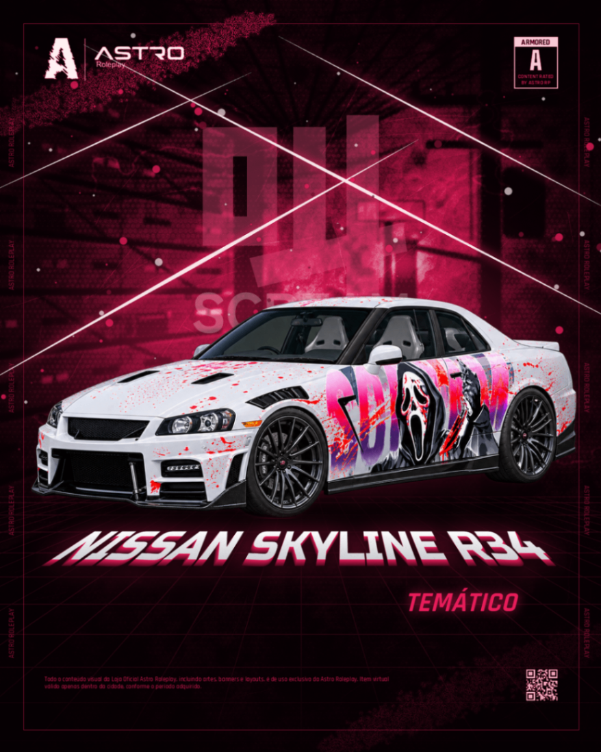 🏎️ NISSAN SKYLINE R34 GHOSTFACE