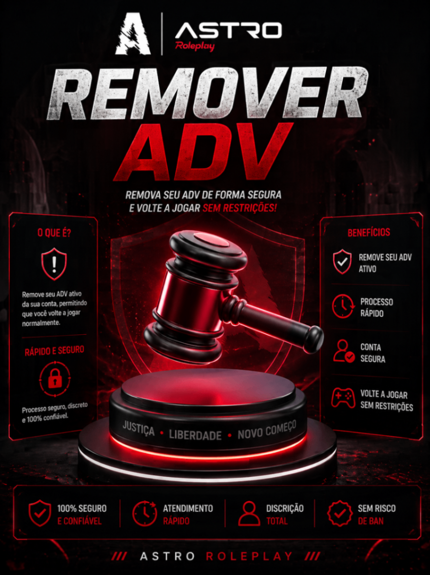 🚨 REMOÇÃO DE ADVERTÊNCIA