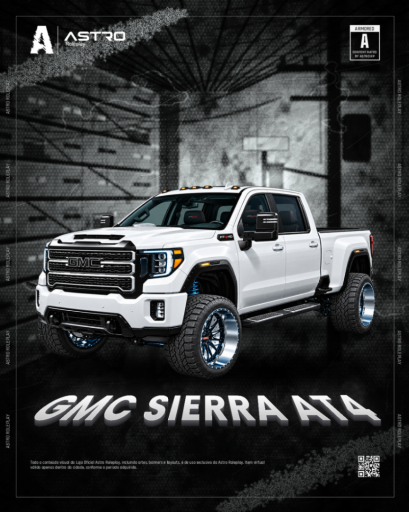 🚙 GMC SIERRA AT4 EXCLUSIVE WHITE & BLUE EDITION
