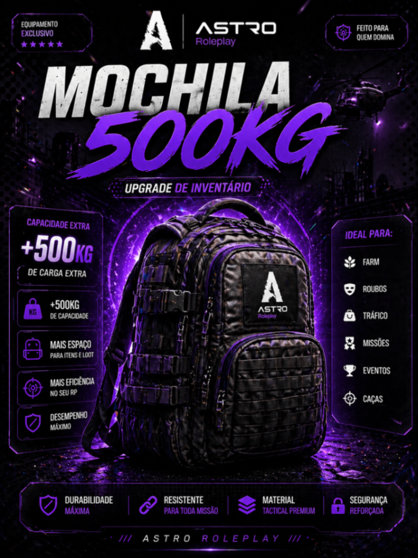 🎒 MOCHILA - 500 KG