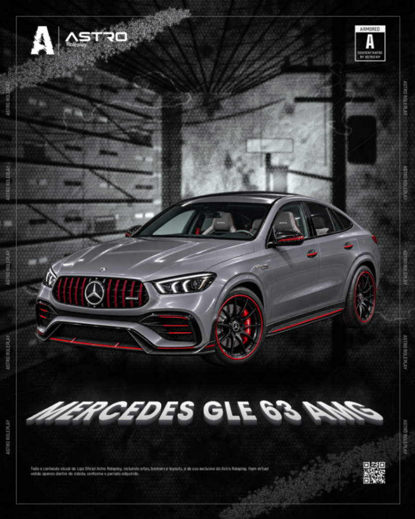 🚙 MERCEDES GLE 63 AMG EXCLUSIVE GREY & RED EDITIO