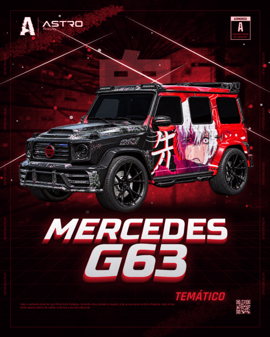 🛡️ BLINDADA - MERCEDES G63 ANIME EDITION