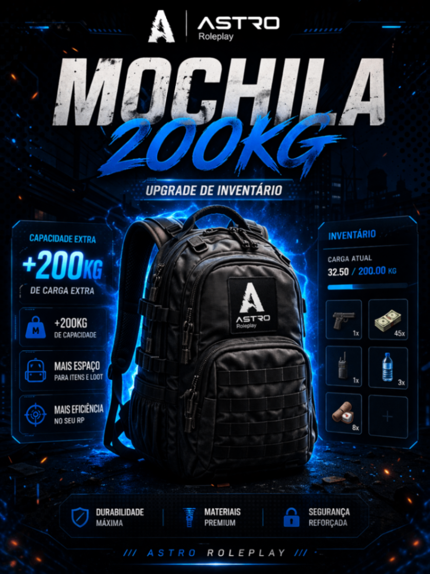 🎒 MOCHILA - 200 KG