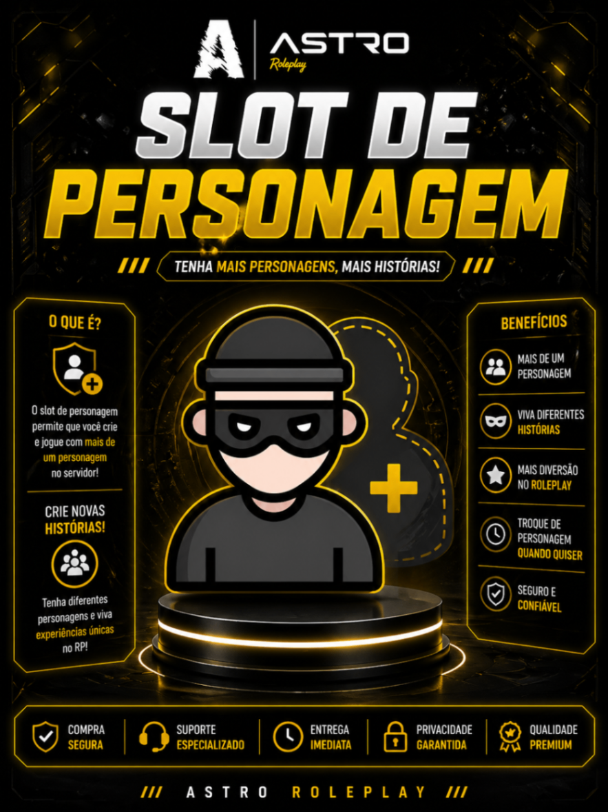 💕 SLOT PERSONAGEM