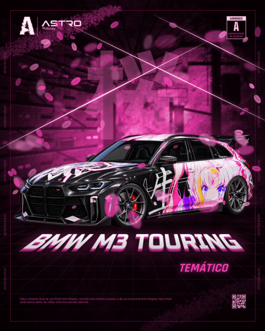 🛡️ BLINDADA - BMW M3 TOURING PINK ANIME EDITION